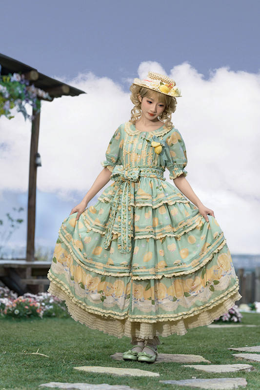 Lemon Chicks Spring Summer Lolita One Piece Dress