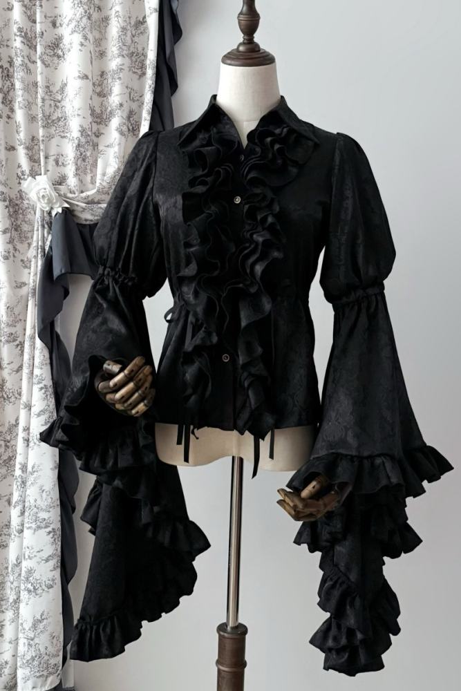 The Muppet Moon Stream Ruffles Victorian Lolita Blouse