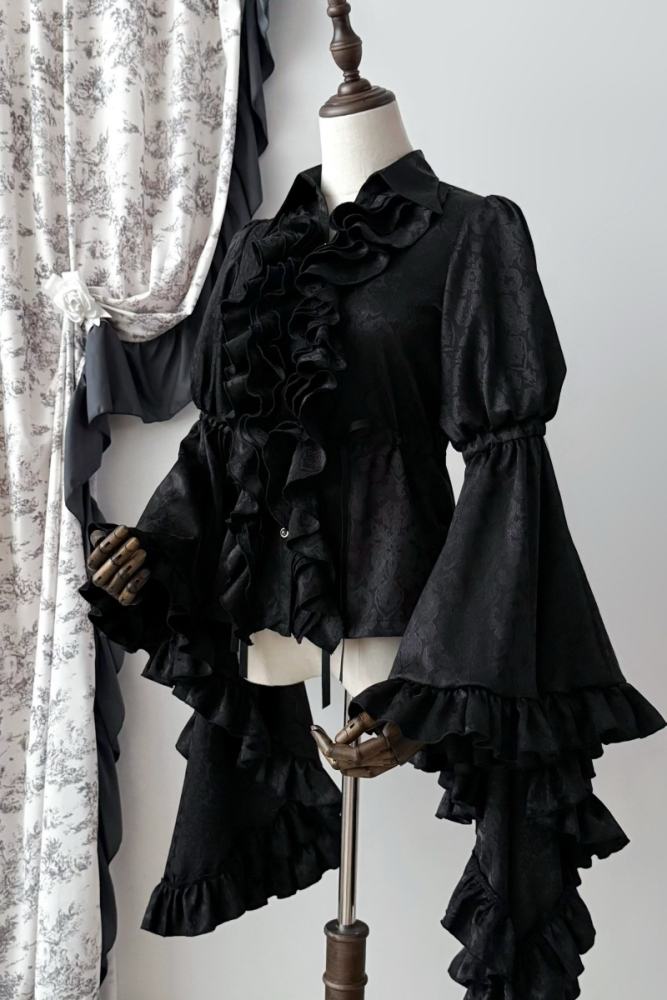 The Muppet Moon Stream Ruffles Victorian Lolita Blouse