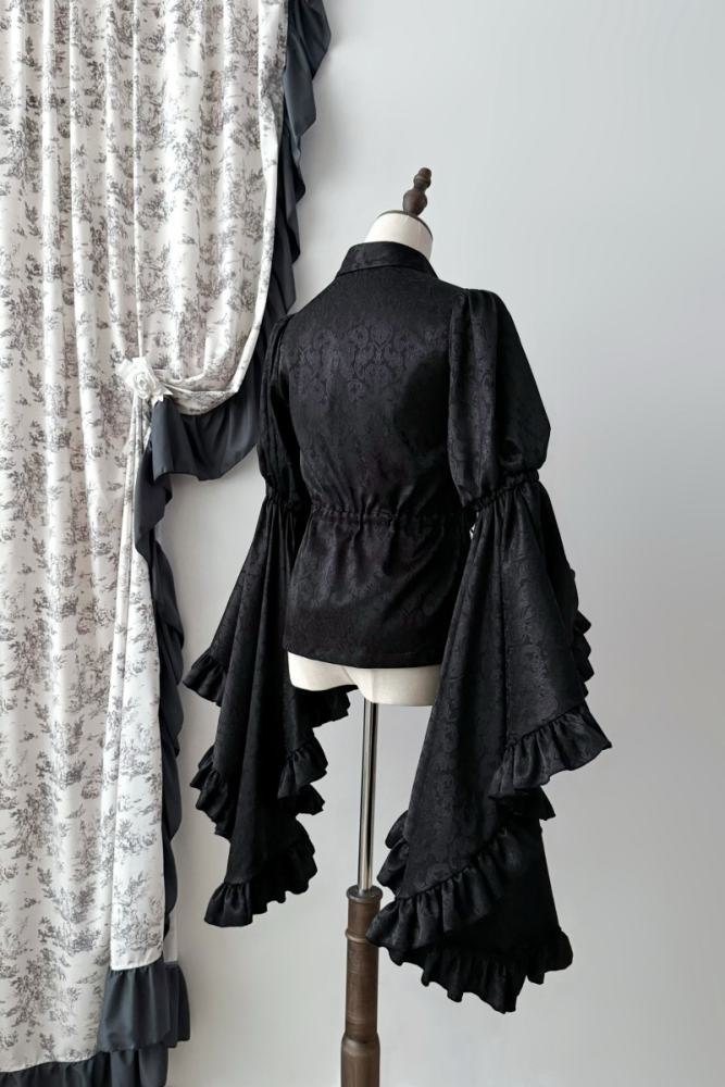 The Muppet Moon Stream Ruffles Victorian Lolita Blouse