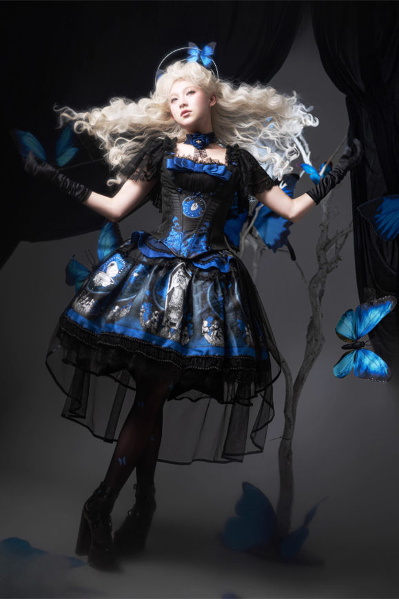 Darkmoon Corridor Plus Size Gothic Lolita Top Skirt