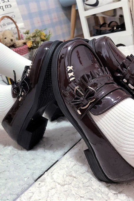 Sweetheart Uniform Low Heels Lolita Shoes