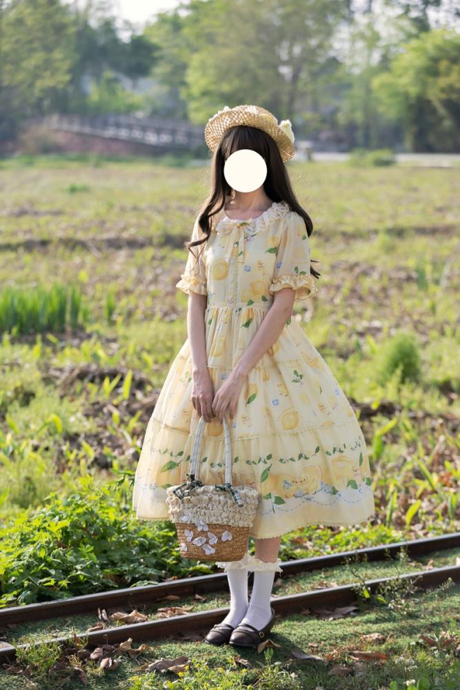 Miss Point Lemon Chicks Spring Summer Lolita One Piece Dress