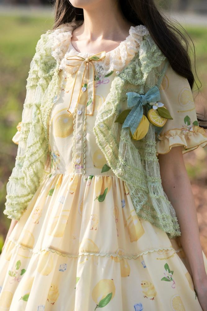Miss Point Lemon Chicks Spring Summer Lolita One Piece Dress