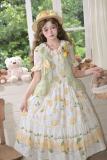 Lemon Chicks Spring Summer Lolita Vest Blouse Underskirt