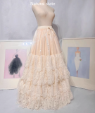 Catherine Heavy Ruffles Pink Hime Lolita Dress and Underskirt