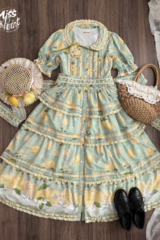 Miss Point Lemon Chicks Spring Summer Lolita One Piece Dress