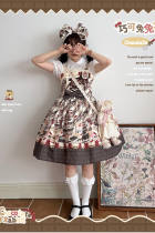 Chocolate Rabbit Brown Lolita JSK Accessories