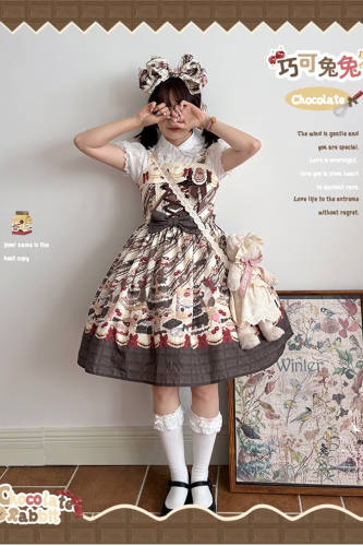Chocolate Rabbit Brown Lolita JSK Accessories