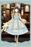 Porcelain Hearts Paint Dreams Blue Lolita JSK SK Accessories