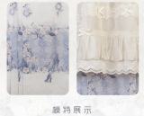 Crabapple Blossom Courtyard Blue Qi Lolita Dress Set Lolita