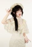 Withpuji Letter and Poetry Qi Lolita Dress Apricot Accessories