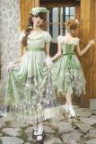 Withpuji Blooming Roses Lolita Dress Green Accessories