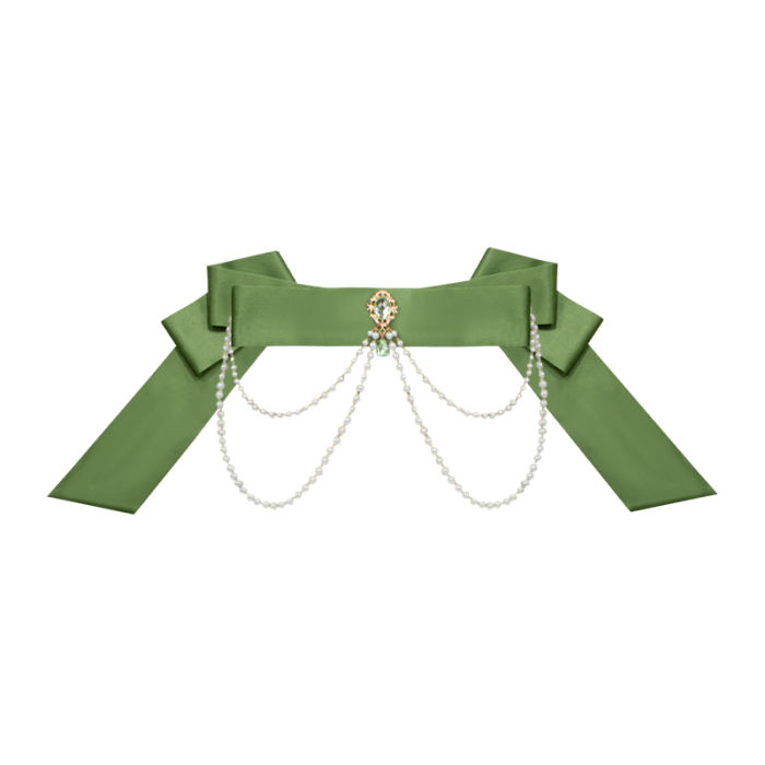 Withpuji Blooming Roses Lolita Dress Green Accessories