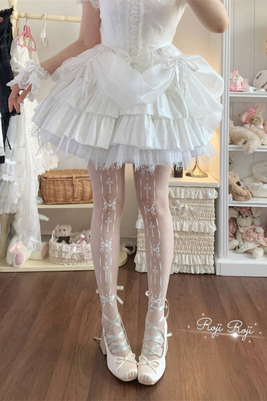 Roji Cross Covenant White Spring Summer Lolita Tights