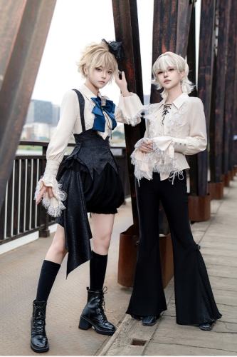 Withpuji Gold Hunter Victorian Blouse Pants Ouji Fashion