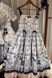 Rabbit Hole 331 Blue White OP JSK Lolita Dress