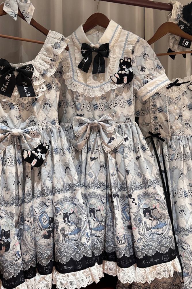 Rabbit Hole 331 Blue White OP JSK Lolita Dress