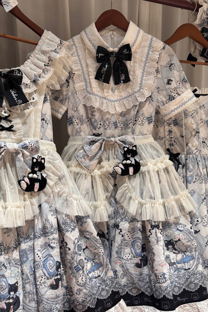 Rabbit Hole 331 Blue White OP JSK Lolita Dress
