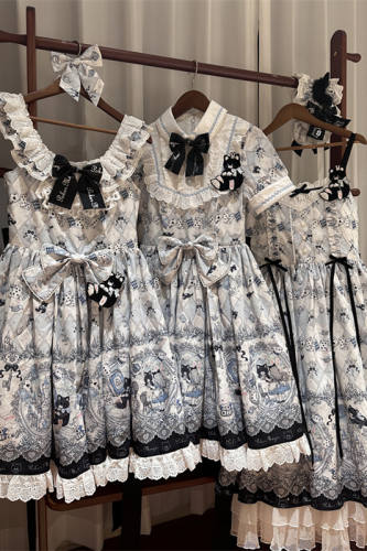 Rabbit Hole 331 Blue White OP JSK Lolita Dress