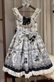 Rabbit Hole 331 Blue White OP JSK Lolita Dress