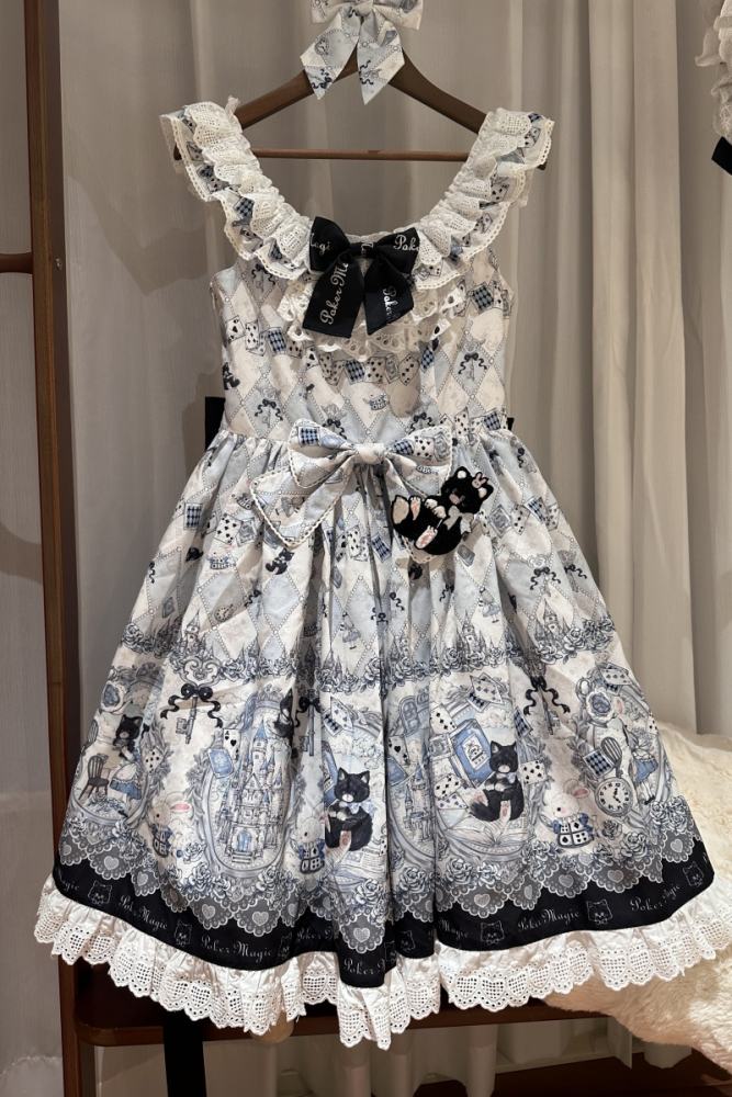 Rabbit Hole 331 Blue White OP JSK Lolita Dress