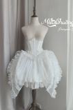 Plump Jellyfish Retro White Lolita Overdress Bloomer