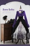 Chilling Bone Gothic Blue Purple lace up Lolita Blouse