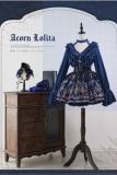 Chilling Bone Gothic Blue Purple lace up Lolita Blouse