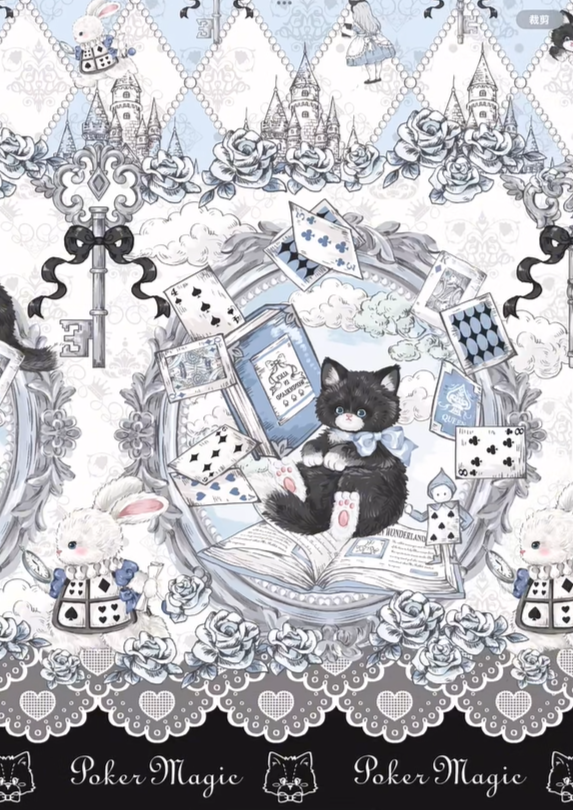 Rabbit Hole 331 Blue White OP JSK Lolita Dress