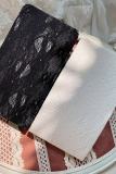French Flowers Thin Black White Lolita Tights