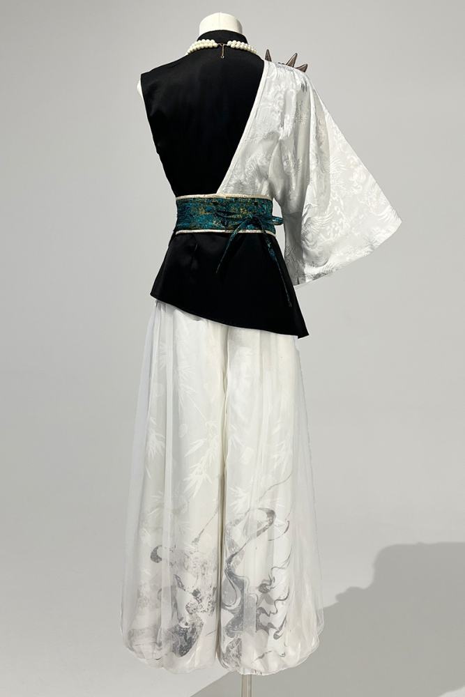 Nuo Opera One Piece Sleeve Hanfu Style Set Ouji Fashion