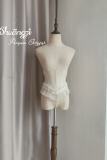 Plump Jellyfish Retro White Lolita Overdress Bloomer