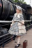 Infanta Morning Tune Blue Plaid Hat Lolita Accessories