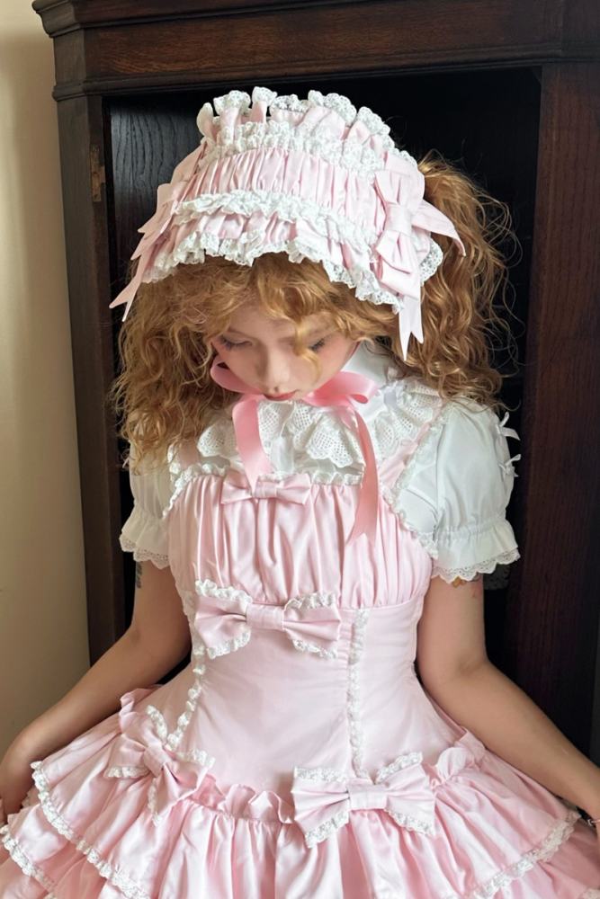 Half Sugar Ism Sweet Pink Lolita Jumper Dress
