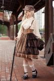 Infanta Morning Tune Blue Plaid Hat Lolita Accessories