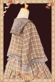 Infanta Morning Tune Brown Plaid High Waist Lolita Jumper Coat