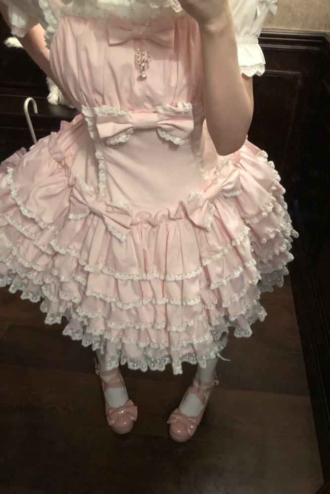 Half Sugar Ism Sweet Pink Lolita Jumper Dress