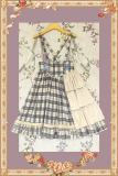 Infanta Morning Tune Brown Plaid High Waist Lolita Jumper Coat