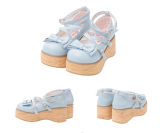 MODO Wood Grain High Platform Lolita Heels Shoes