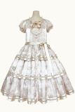 Dark Star Island Cherry Coat of Arms Dark Print Lolita OP JSK