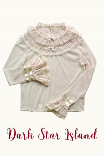 Dark Star Island Cherry Coat of Arms Apricot Lolita Top