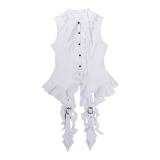 Broken Gemstones White Sleeveless Blouse Lolita Set