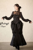 Plump Jellyfish Black Lolita Blouse Fishtail Skirt
