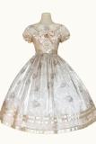 Dark Star Island Cherry Coat of Arms Dark Print Lolita OP JSK