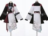 Walking with Demons Black Print Hanfu Style Lolita Skirt Set