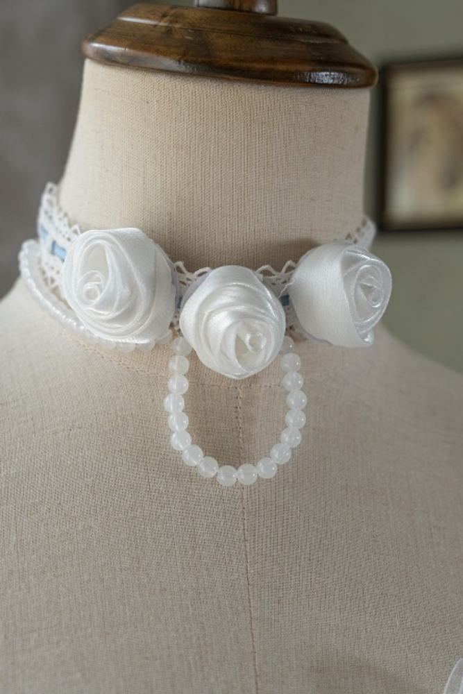 The Dream of Blue Porcelain White Lolita Accessories