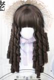 Dalao Home Golden Thread Roman Curls Long Lolita Wig