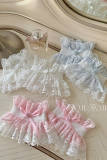 Roji Summer Lace White Lolita Wristcuffs