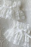 Roji Summer Lace White Lolita Wristcuffs
